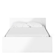 Naia Double Bed 4ft6 (140 x 190) in White High Gloss 