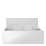 Naia Double Bed 4ft6 (140 x 190) in White High Gloss 