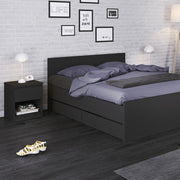 Naia Set of 2 Underbed Drawers (for Single or Double Beds) in Black Matt 