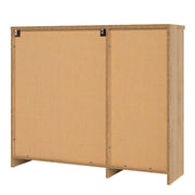 Naia Shoe Cabinet with 2 Flip Down Doors 1 Door and 1 Drawer in Jackson Hickory Oak 