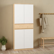 Naia Shoe Cabinet with 4 Doors + 1 Drawer 