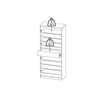 Naia Shoe Cabinet with 4 Doors + 1 Drawer 