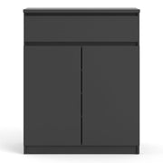 Naia Sideboard - 1 Drawer 2 Doors in Black Matt 