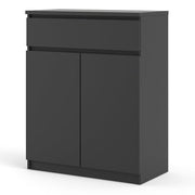 Naia Sideboard - 1 Drawer 2 Doors in Black Matt 