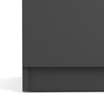 Naia Sideboard 4 Drawers 2 Doors in Black Matt 