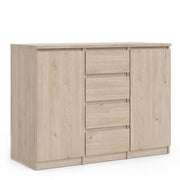 Naia Sideboard  4 Drawers 2 Doors in Jackson Hickory Oak 