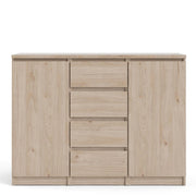 Naia Sideboard  4 Drawers 2 Doors in Jackson Hickory Oak 