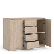 Naia Sideboard  4 Drawers 2 Doors in Jackson Hickory Oak 