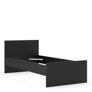 Naia Single Bed 3ft (90 x 190) in Black Matt 