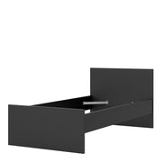 Naia Single Bed 3ft (90 x 190) in Black Matt 