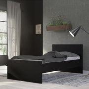 Naia Single Bed 3ft (90 x 190) in Black Matt 