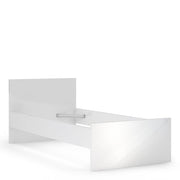 Naia Single Bed 3ft (90 x 190) in White High Gloss 
