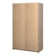 Naia Wardrobe with 1 Sliding Door 1 Door 3 Drawers in Jackson Hickory Oak 