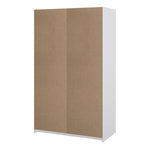 Naia Wardrobe with 1 Sliding Door 1 Door 3 Drawers in White High Gloss 