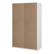 Naia Wardrobe with 1 Sliding Door 1 Door 3 Drawers in White High Gloss 