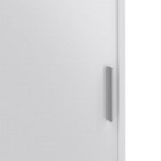 Naia Wardrobe with 1 Sliding Door 1 Door 3 Drawers in White High Gloss 