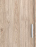 Naia Wardrobe with 2 Sliding Doors 1 Door 3 Drawers in Jackson Hickory Oak 