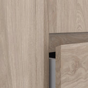 Naia Wardrobe with 2 Sliding Doors 1 Door 3 Drawers in Jackson Hickory Oak 