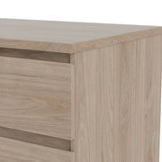 Naia Wide Chest of 6 Drawers (3+3) in Jackson Hickory Oak 