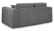 Naples Grey Fabric 2 Seater Sofa