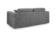 Naples Sofa - Grey 3 Seater - 216 CM 