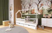 Wooden Single Bed Natan Bed With Storage