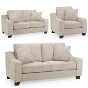 Nebraska Beige Fabric 3+2+1 Seater Sofa Set