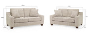Nebraska Beige Fabric 3+2 Seater Sofa Set