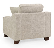 Nebraska Beige Fabric Armchair