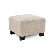 Nebraska Beige Fabric Footstool