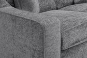 Nebraska Slate Grey Fabric 3+2 Seater Sofa Set
