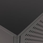 Newcastle 3 Door Raised Sideboard in Matt Black 