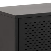 Newcastle 3 Door Raised Sideboard in Matt Black 