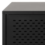 Newcastle 3 Door Raised Sideboard in Matt Black 