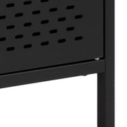 Newcastle 3 Door Raised Sideboard in Matt Black 