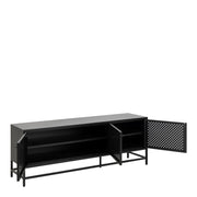 Newcastle 3 Door Sideboard in Matt Black 