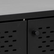 Newcastle 3 Door Sideboard in Matt Black 