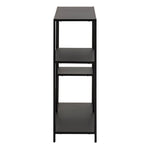 Newcastle Asymmetrical Bookcase with 3 Shelves in Matt Black 