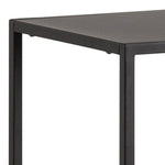 Newcastle Asymmetrical Bookcase with 3 Shelves in Matt Black 