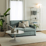 Newcastle Asymmetrical Bookcase with 6 Shelves in White 