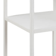 Newcastle Asymmetrical Bookcase with 6 Shelves in White 