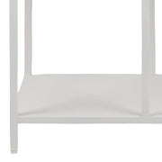 Newcastle Asymmetrical Bookcase with 6 Shelves in White 