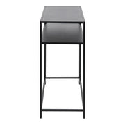 Newcastle Console Table with Open Shelf in Matt Black 