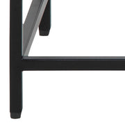 Newcastle Console Table with Open Shelf in Matt Black 