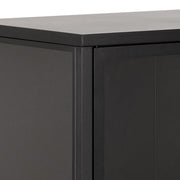 Newcastle Low 2 Door Display Cabinet in Matt Black 