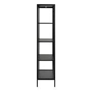 Newcastle Tall 2 Door Display Cabinet in Matt Black 