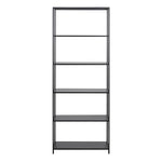 Newcastle Tall Bookcase with 5 Shelves in Matt Black 