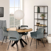 Newcastle Tall Bookcase with 5 Shelves in Matt Black 