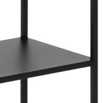 Newcastle Tall Bookcase with 5 Shelves in Matt Black 