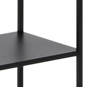 Newcastle Tall Bookcase with 5 Shelves in Matt Black 